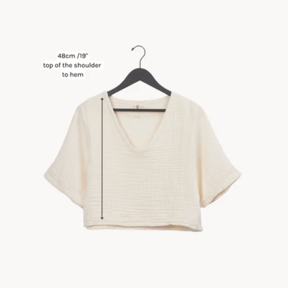 Pokoloko - Turkish Cotton Crinkle Crop Top