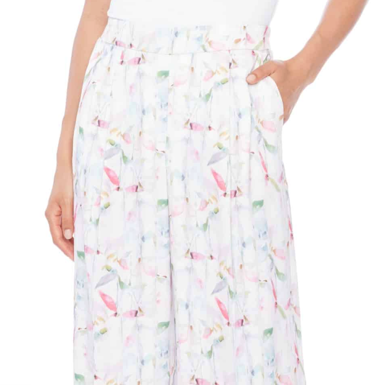 ILTM Fiona Satin Wide Leg Pants - IRIS