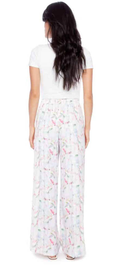 ILTM Fiona Satin Wide Leg Pants - IRIS