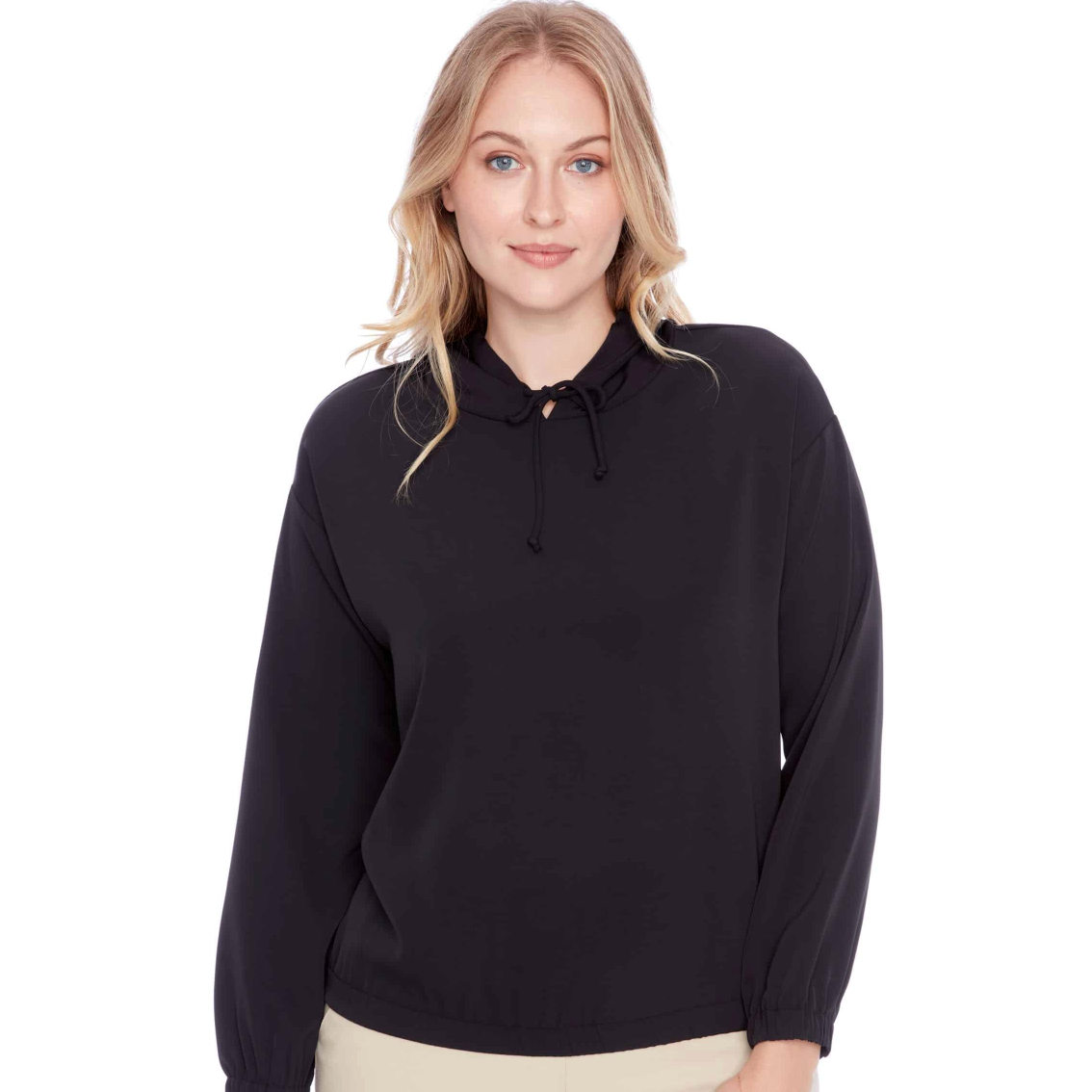 ILTM Sarah Vegan Silk Hoodie - BLACK