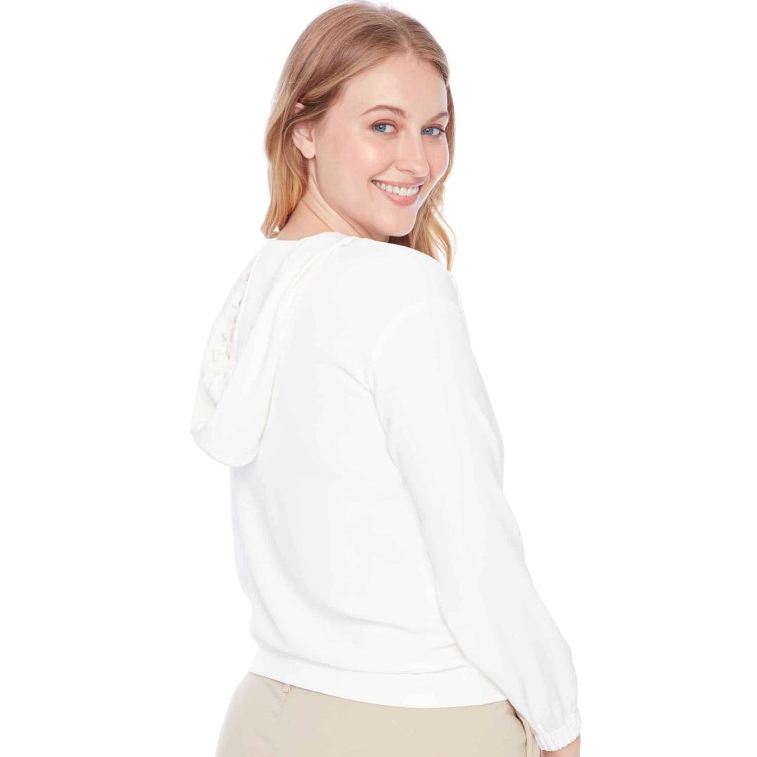 ILTM Sarah Vegan Silk Hoodie - CREAM