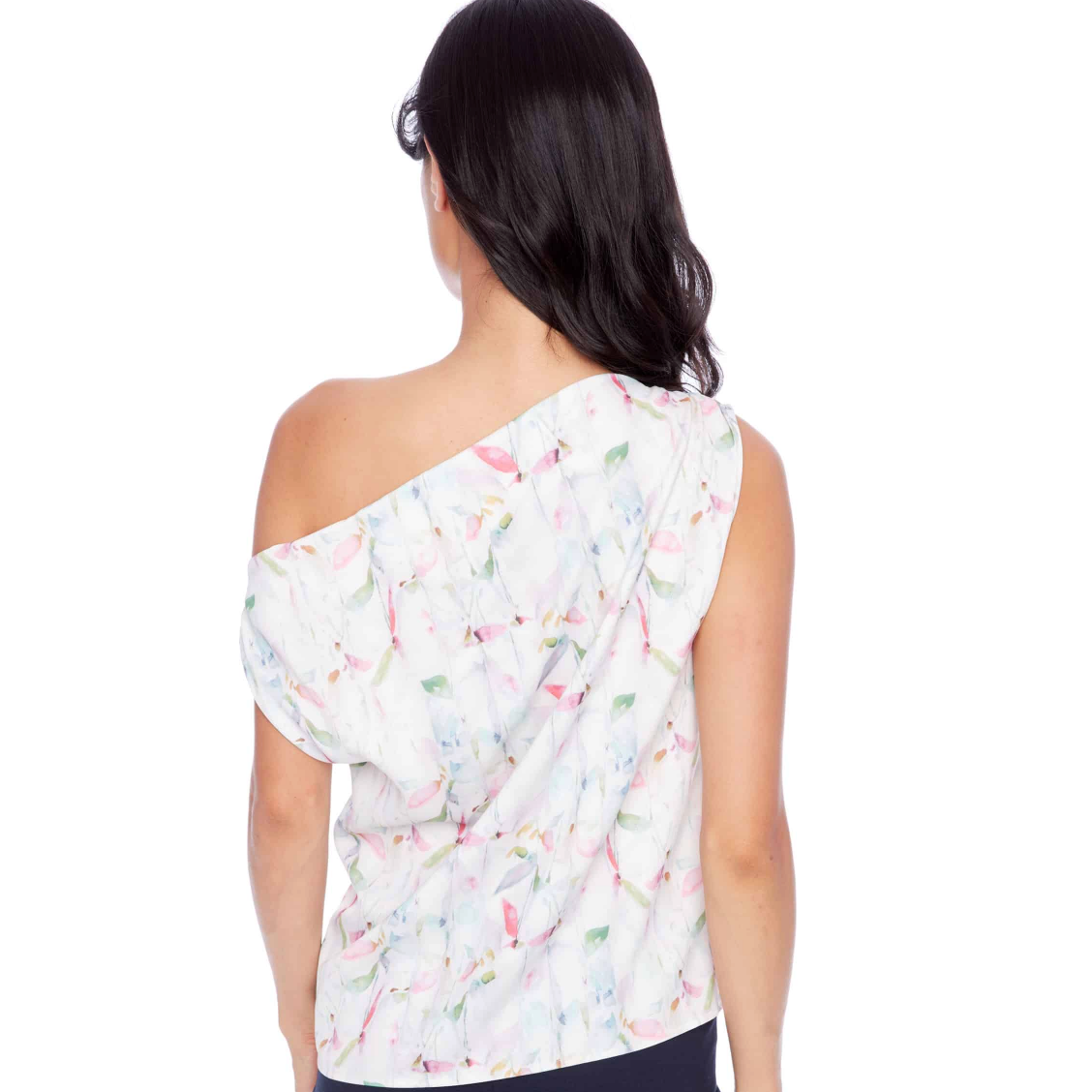 ILTM Lily Satin Asymmetric Top - IRIS