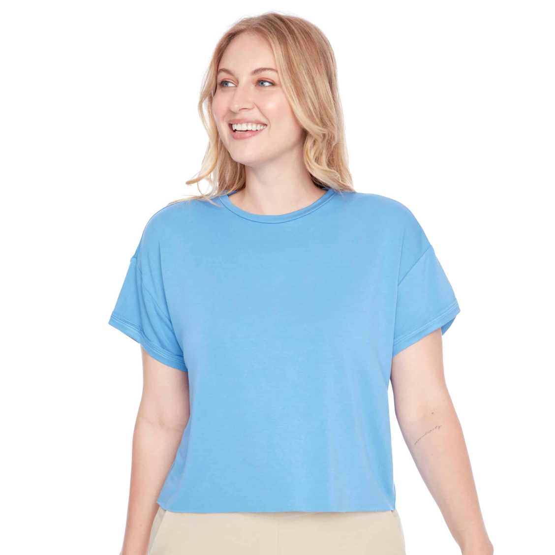 ILTM Kali Provence Short-Sleeve Top - OCEAN