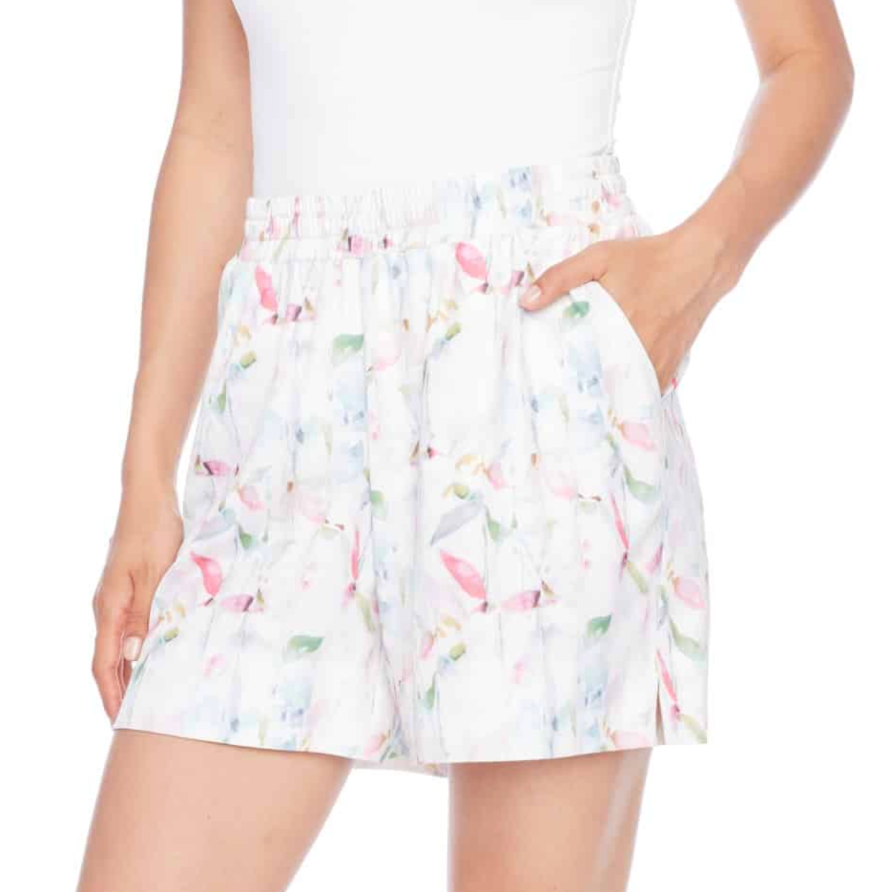 ILTM Rose Satin Lounge Shorts - IRIS