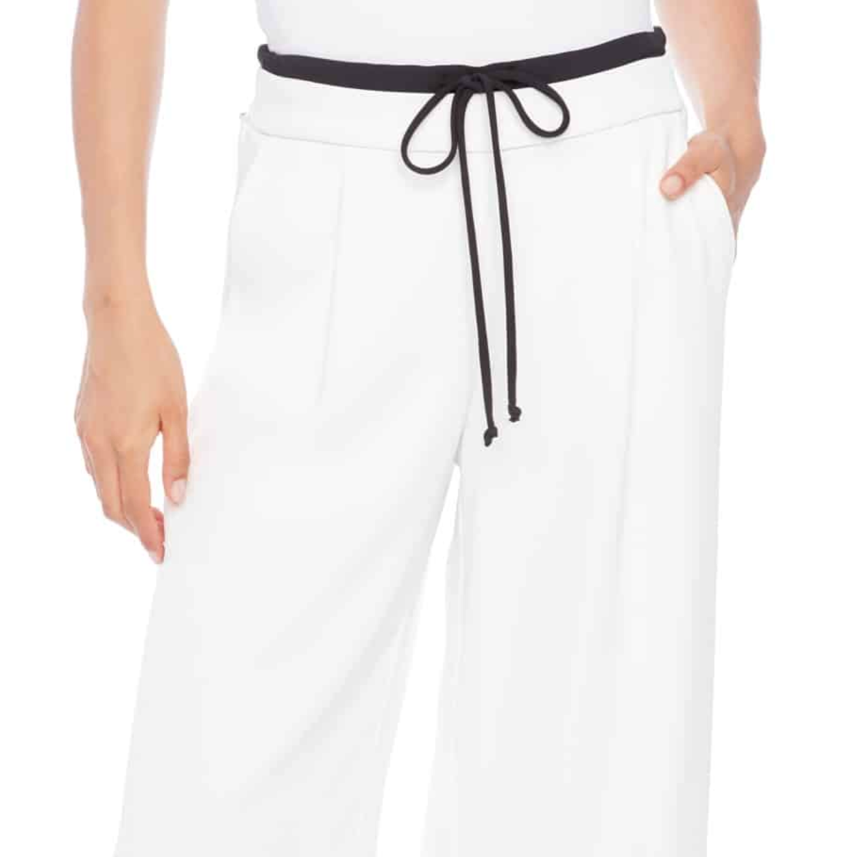 ILTM Vegan Silk Wide Leg Pants - CREAM