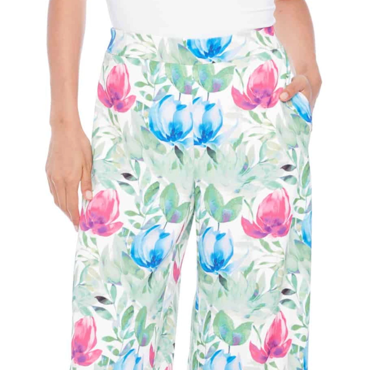 ILTM Vegan Silk Wide Leg Pants - CAMELLIA