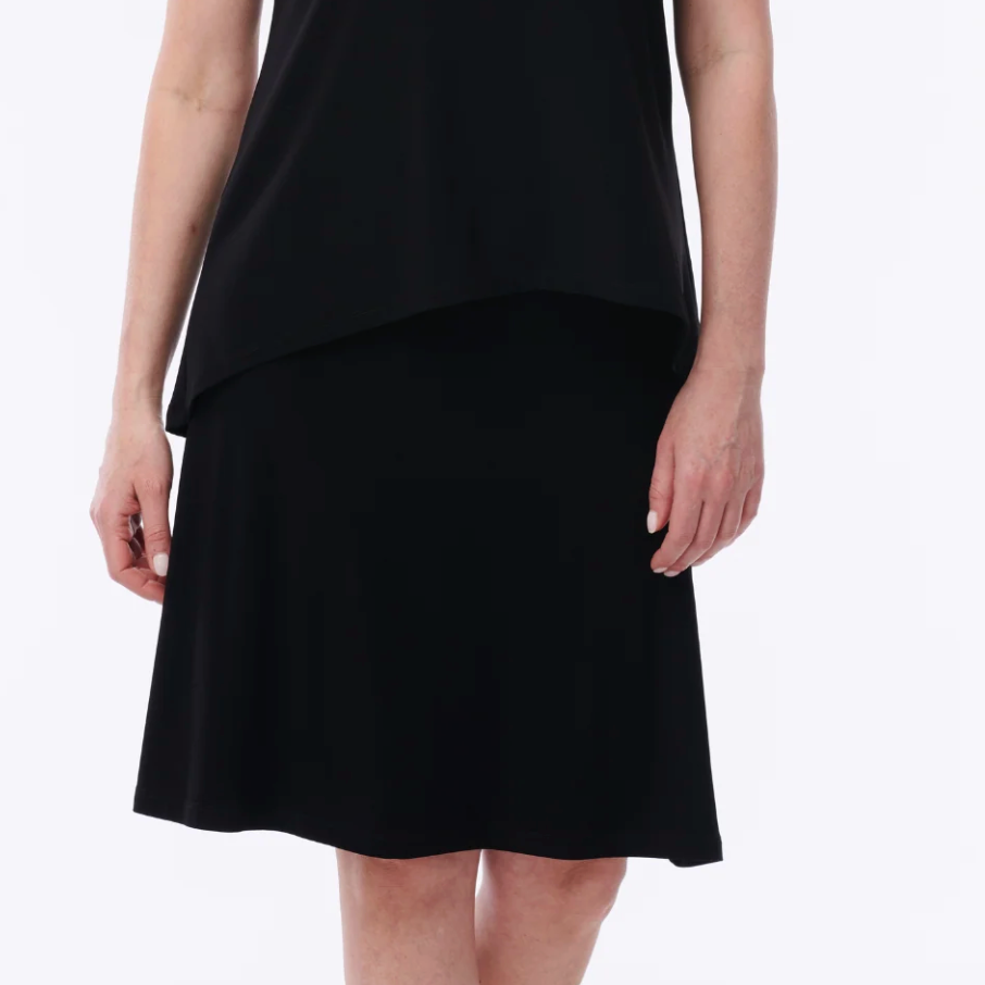 Helene Clarkson Design HALLE Reversible Skirt Black/Pucci