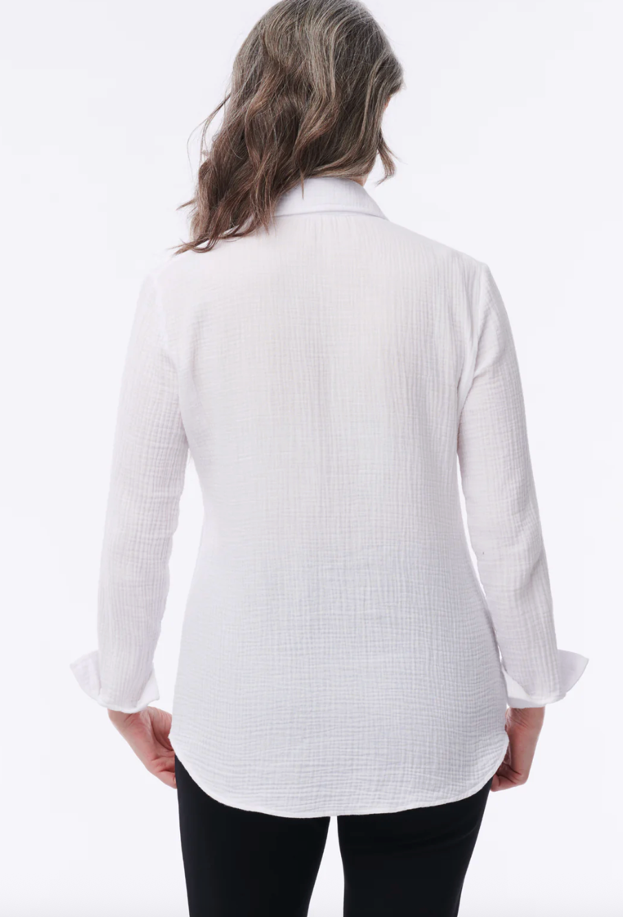 Helene Clarkson Design AMALFI CRINKLE White Blouse