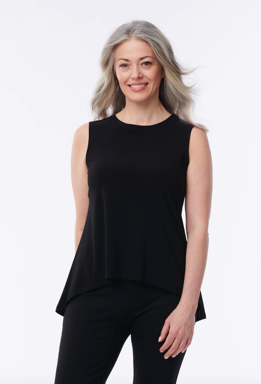 Helene Clarkson Design ORLY BLACK Wrinkle-Free Tank Top