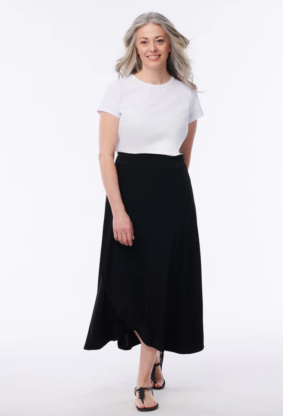 Helene Clarkson Design SALIMA 3-in-1 Convertible Wrinkle-Free Wrap Skirt