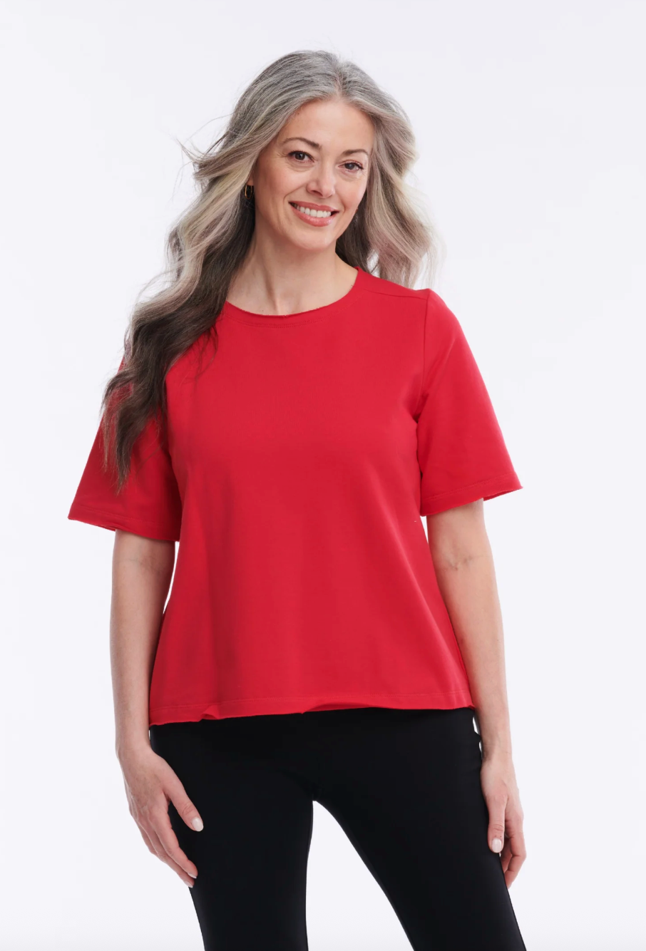 Helene Clarkson Design BARCELONA RED French Terry Top