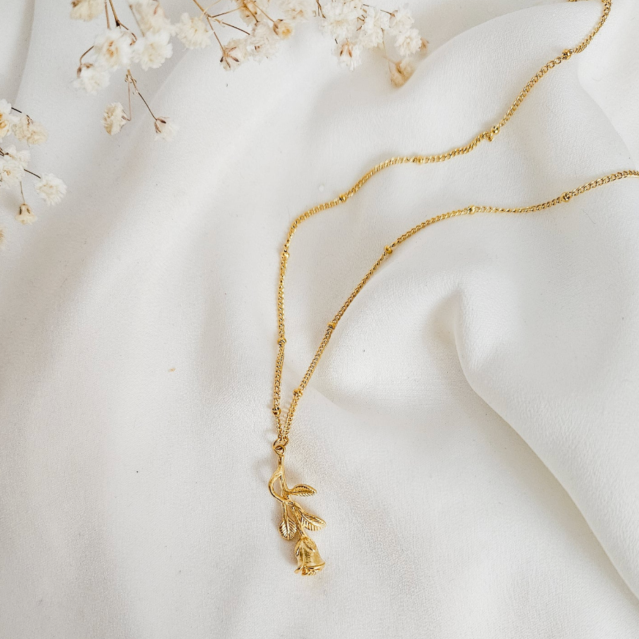 Rock Paper Pretty - Enchanted Rose Necklace
