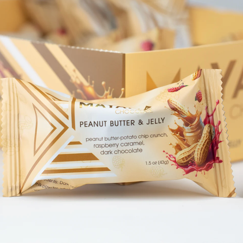 Mayana Mini Chocolate Bar - Peanut Butter & Jelly