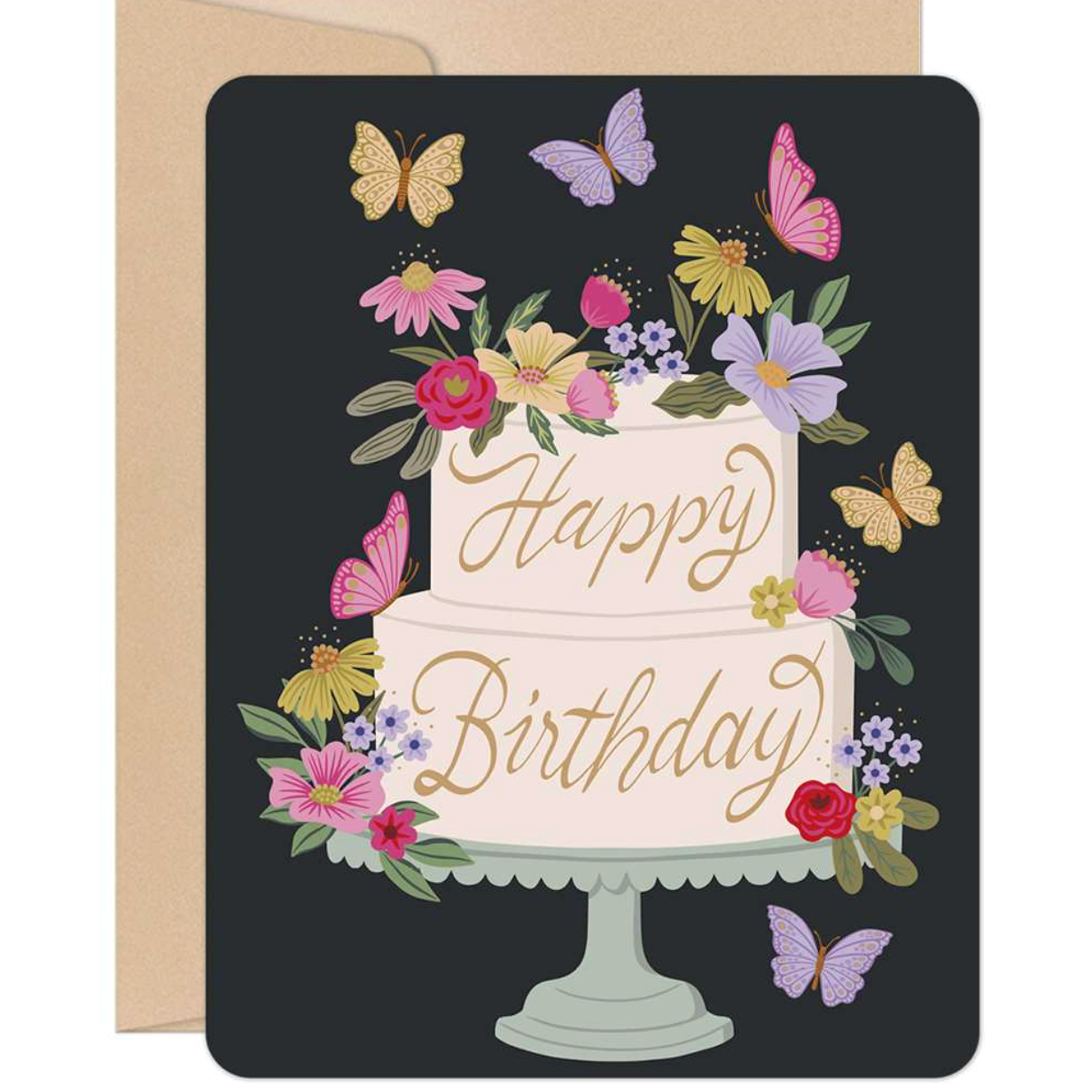 Willow & Ivy Press BUTTERFLY CAKE BIRTHDAY Card
