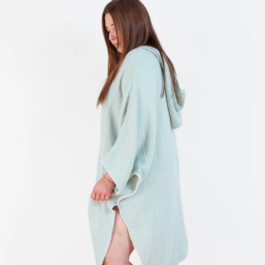 Tofino Towel Co. COCOON SAGE Muslin Surf Poncho