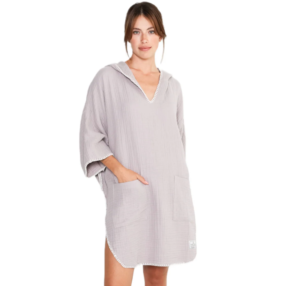 Tofino Towel Co. COCOON LILAC Muslin Surf Poncho