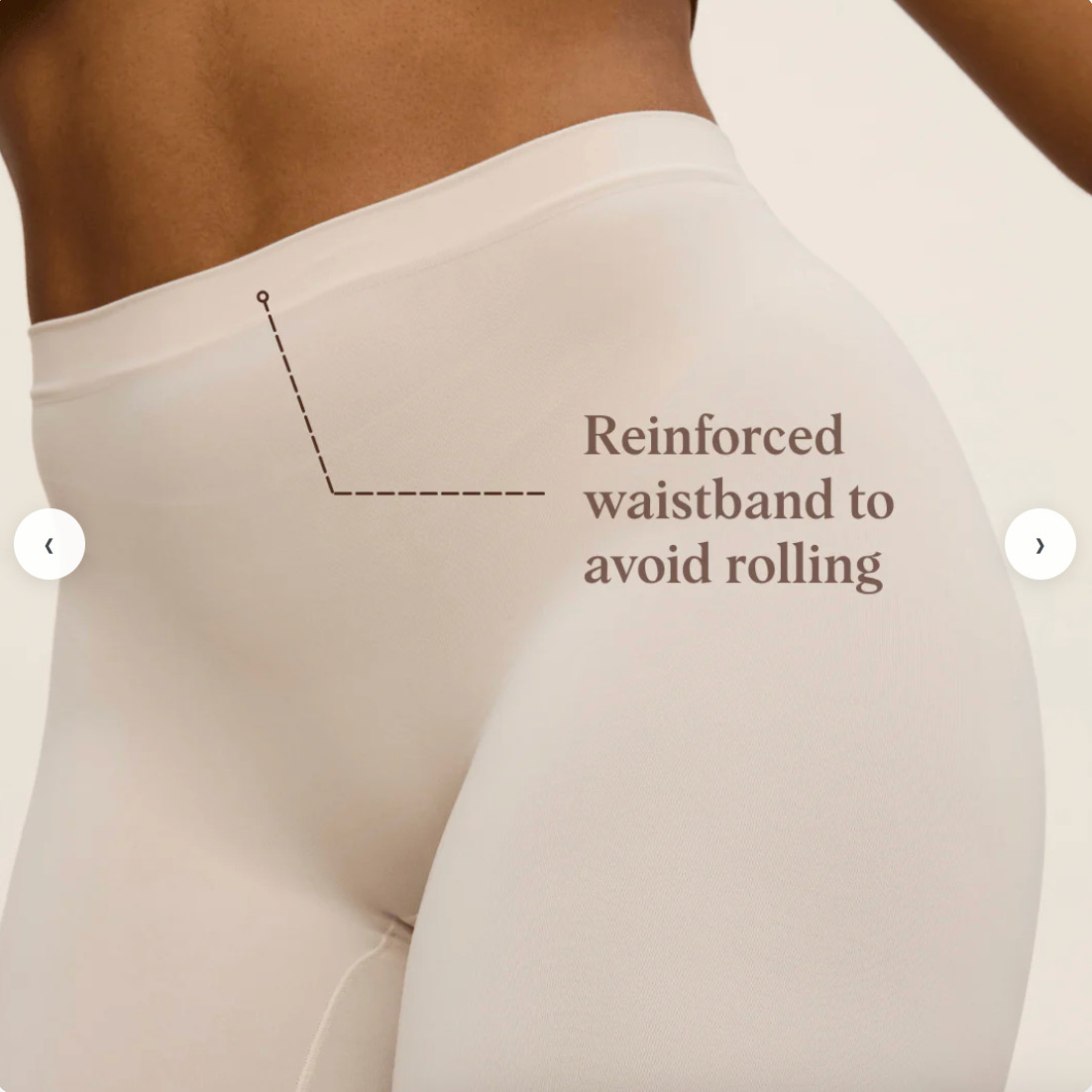 Thigh Society BEIGE COOLING Anti-Chafe Slip Short Underwear