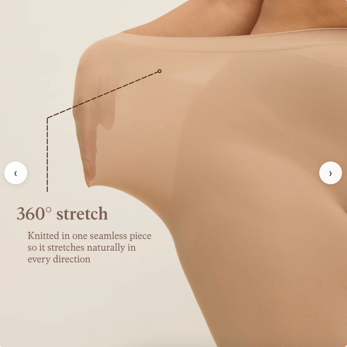 Thigh Society BEIGE COOLING Anti-Chafe Slip Short Underwear
