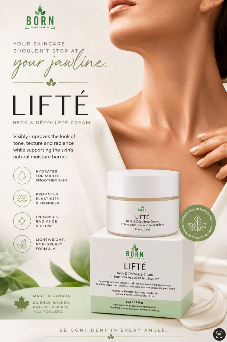 Born Naturals LIFTÉ Neck & Décolleté Cream