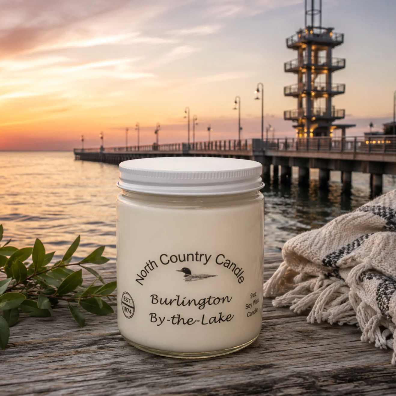 North Country Candle - BURLINGTON BY THE BAY Soy Wax Candle with Copper Lid