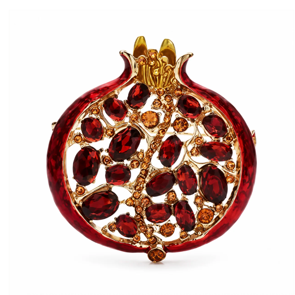 Sunbalm Jewelry - POMEGRANATE Brooch