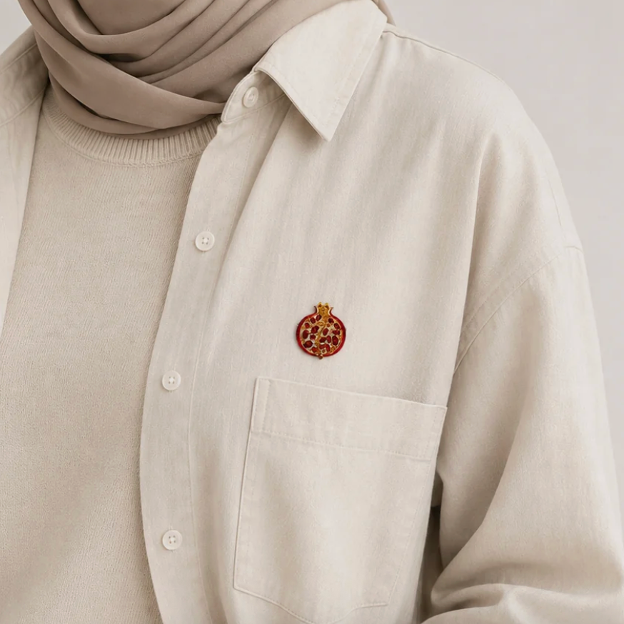 Sunbalm Jewelry - POMEGRANATE Brooch