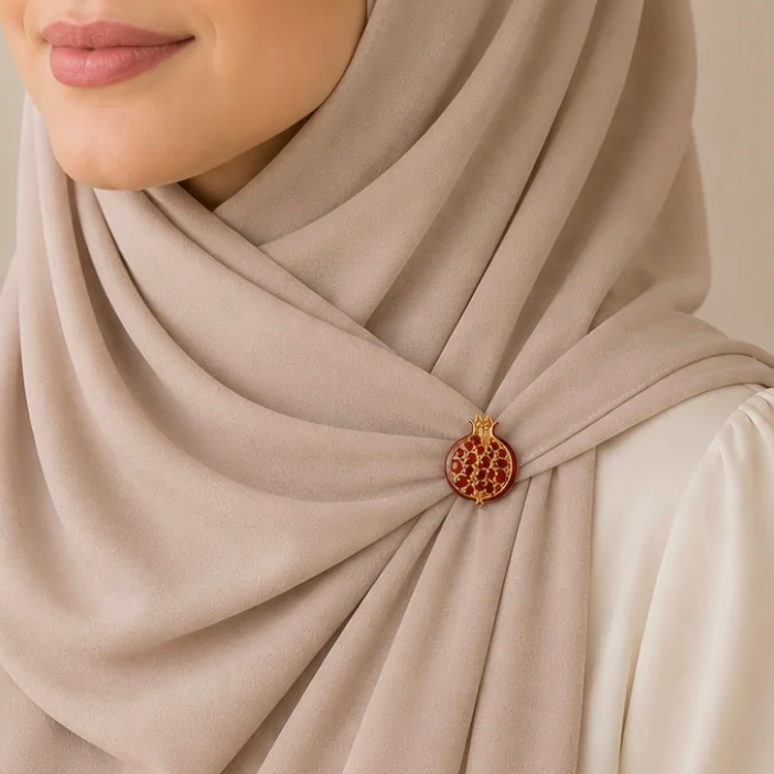 Sunbalm Jewelry - POMEGRANATE Brooch