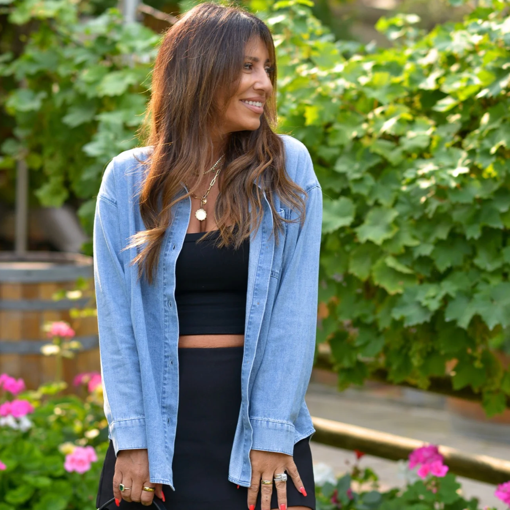 Smash & Tess LEAH Light Denim Blouse