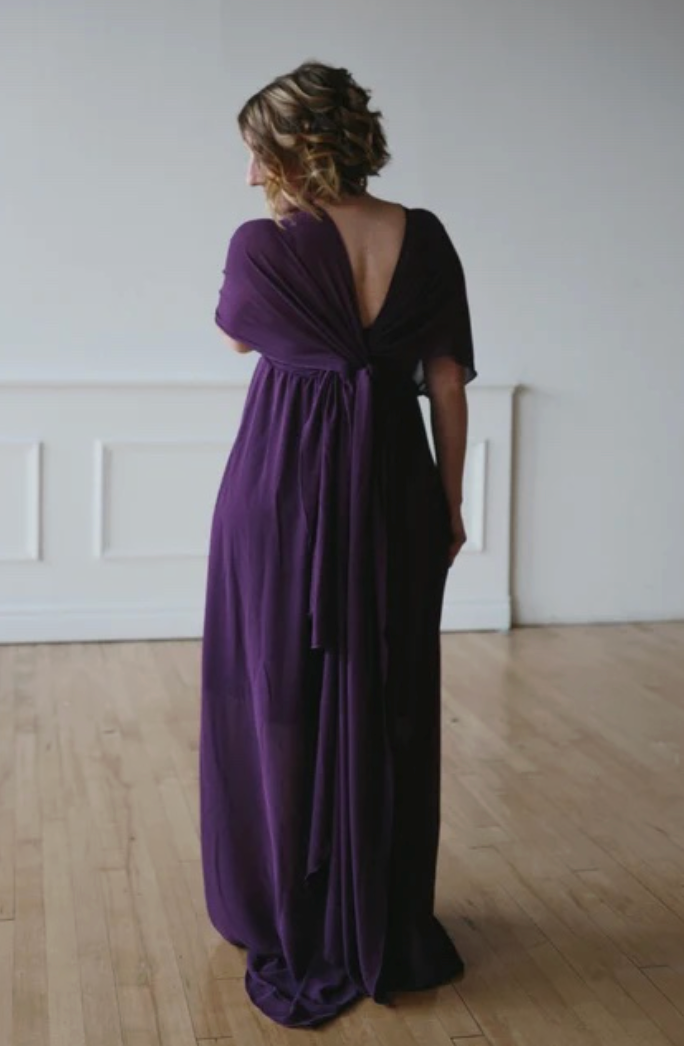 HENKAA Daffodil Sheer Chiffon Dress