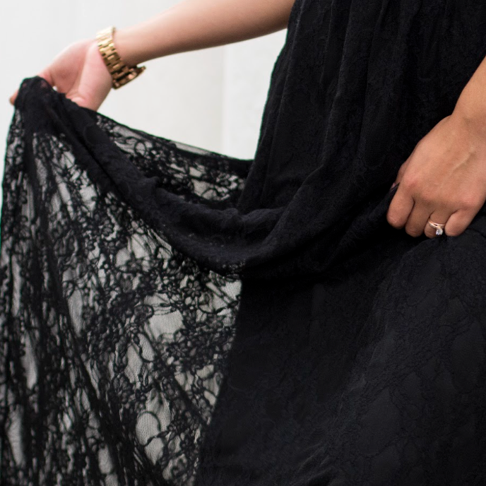 HENKAA Daffodil Sheer Lace Dress