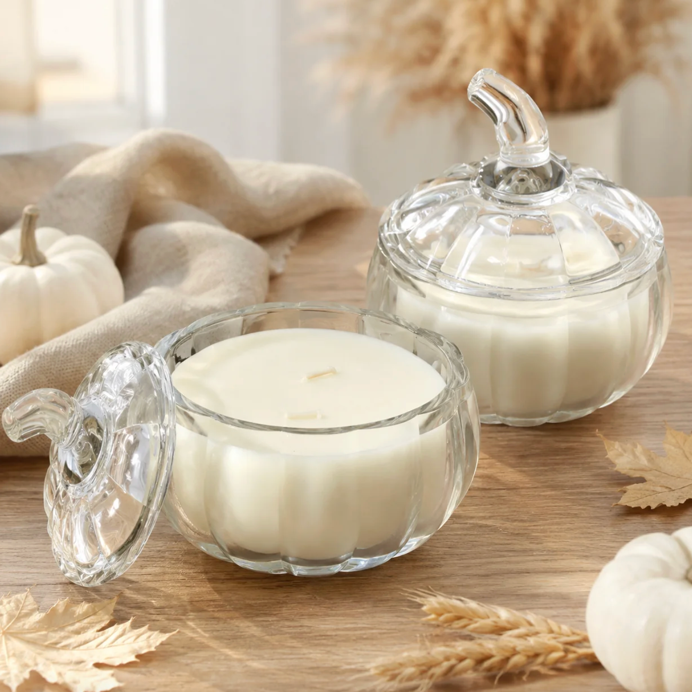 North Country Candle - Glass Pumpkin Soy Wax Candle
