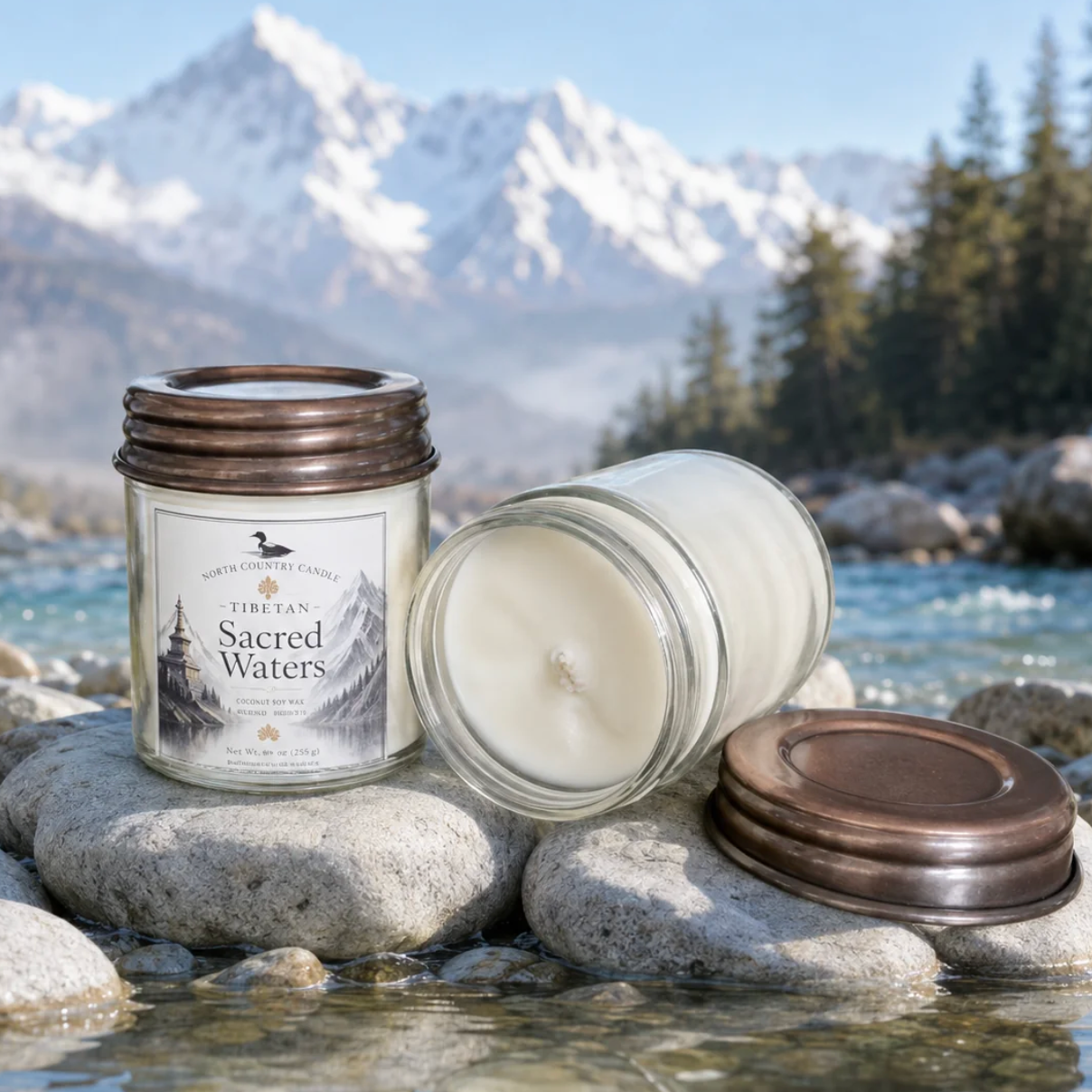 North Country Candle - Tibetan Collection SACRED WATERS Soy Wax Candle