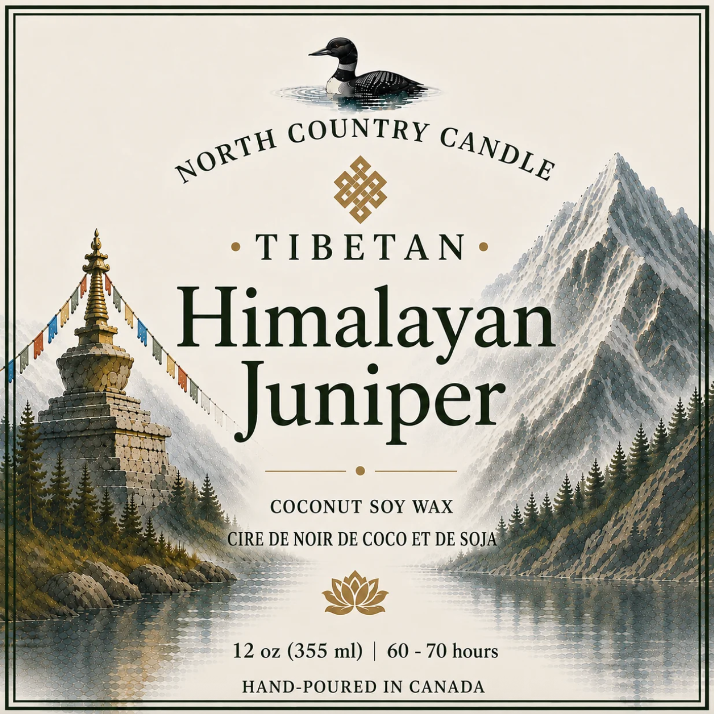 North Country Candle - Tibetan Collection HIMALAYAN JUNIPER Soy Wax Candle