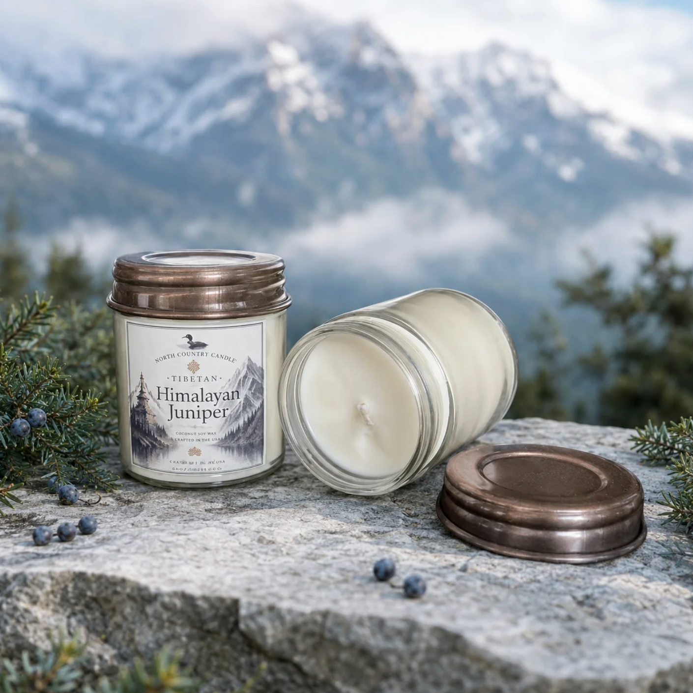 North Country Candle - Tibetan Collection HIMALAYAN JUNIPER Soy Wax Candle