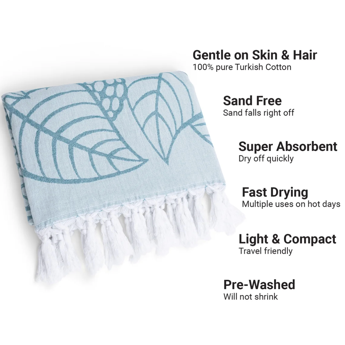 Pomp & Sass Turkish BODY Towel - Briar