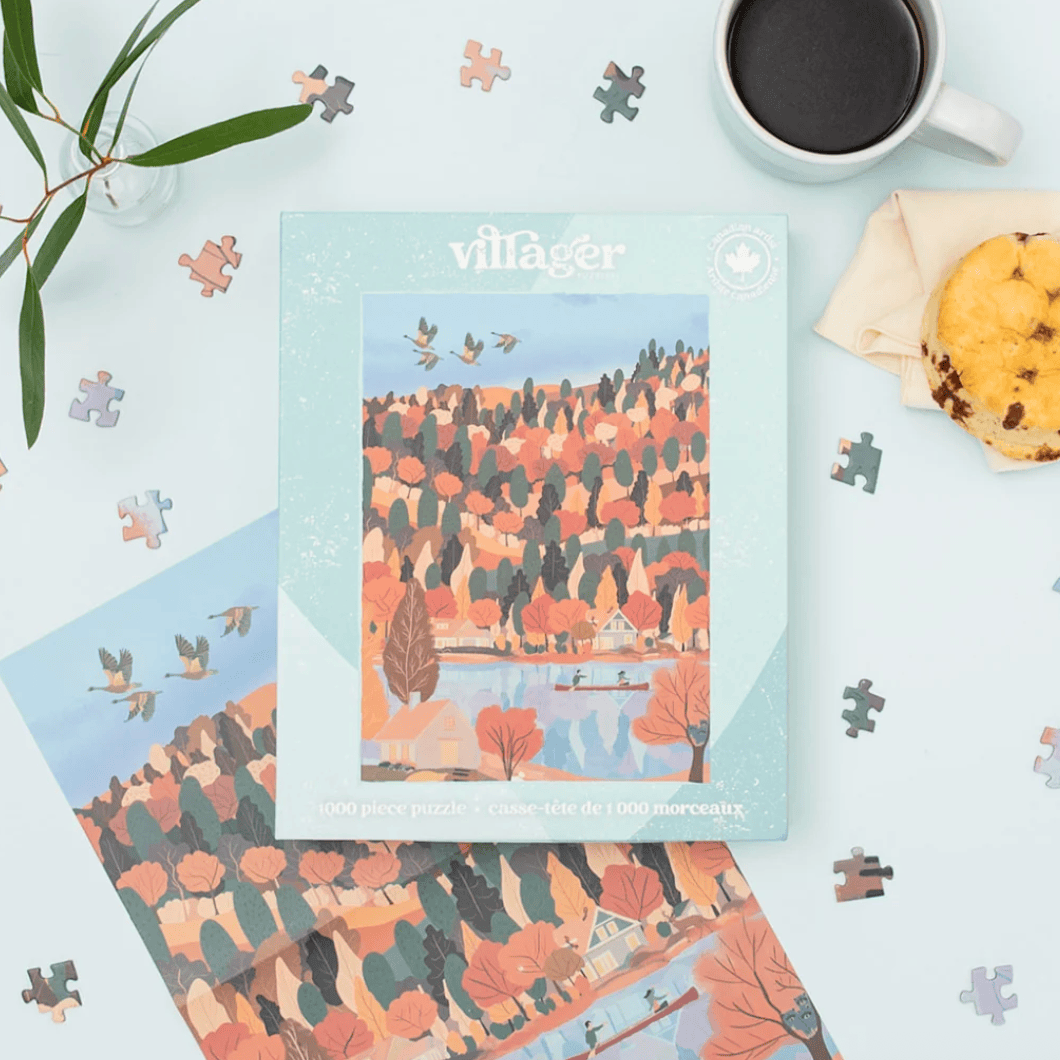 Villager Puzzles - CHANGING SEASONS 1000-Piece Puzzle for Adults Designed in Canada by Marie-Laure Plano