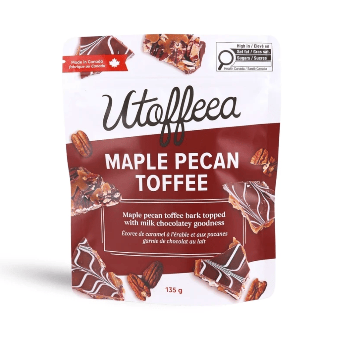 UTOFFEEA Maple Pecan Handcrafted Toffee