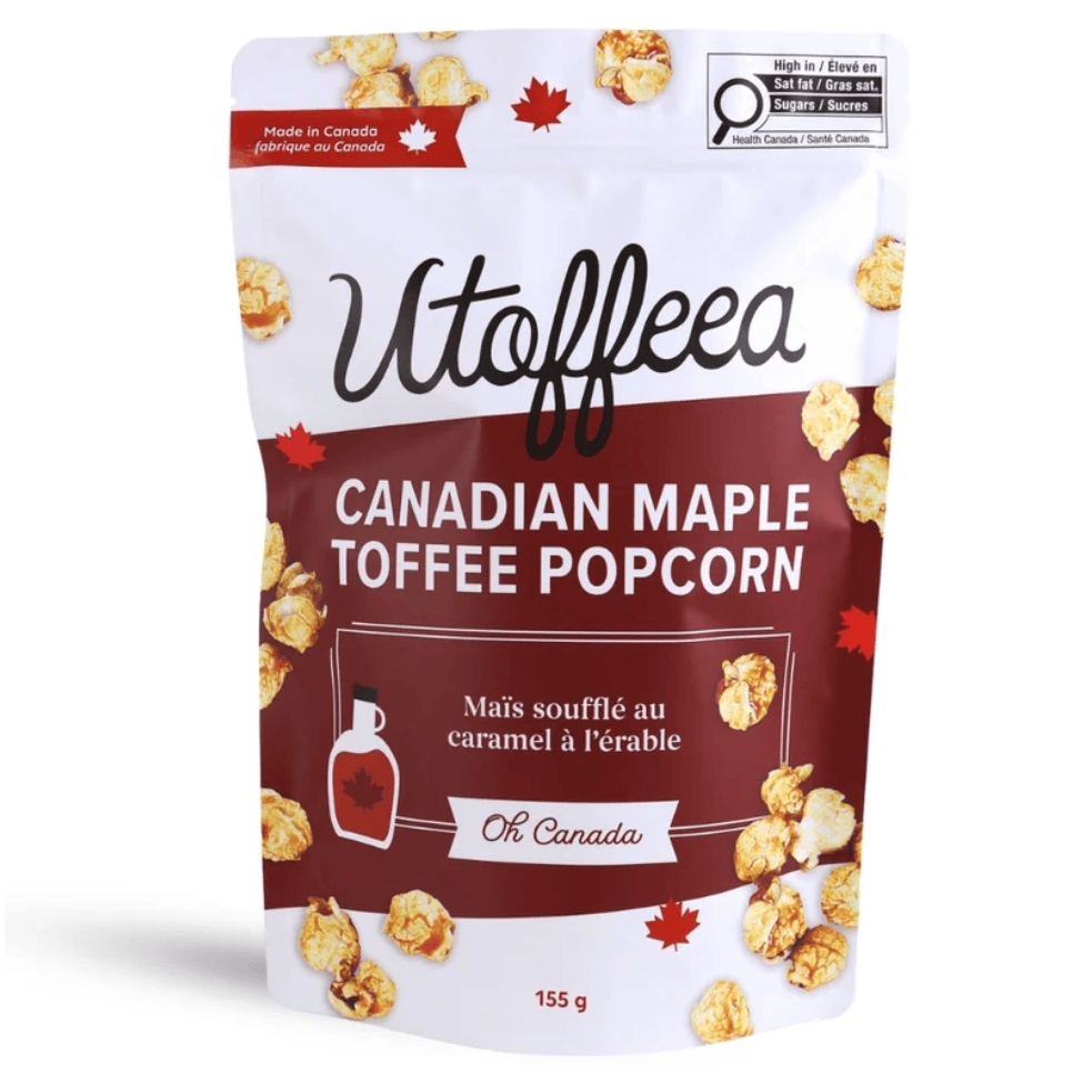 UTOFFEEA Canadian Maple Toffee Popcorn