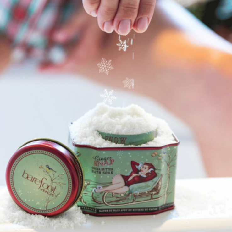 Barefoot Venus GINGER SNAP Collection - Bath Soak Tin