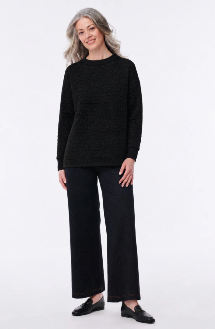 Helene Clarkson Design ROANNE Reversible Quilted Sweatshirt