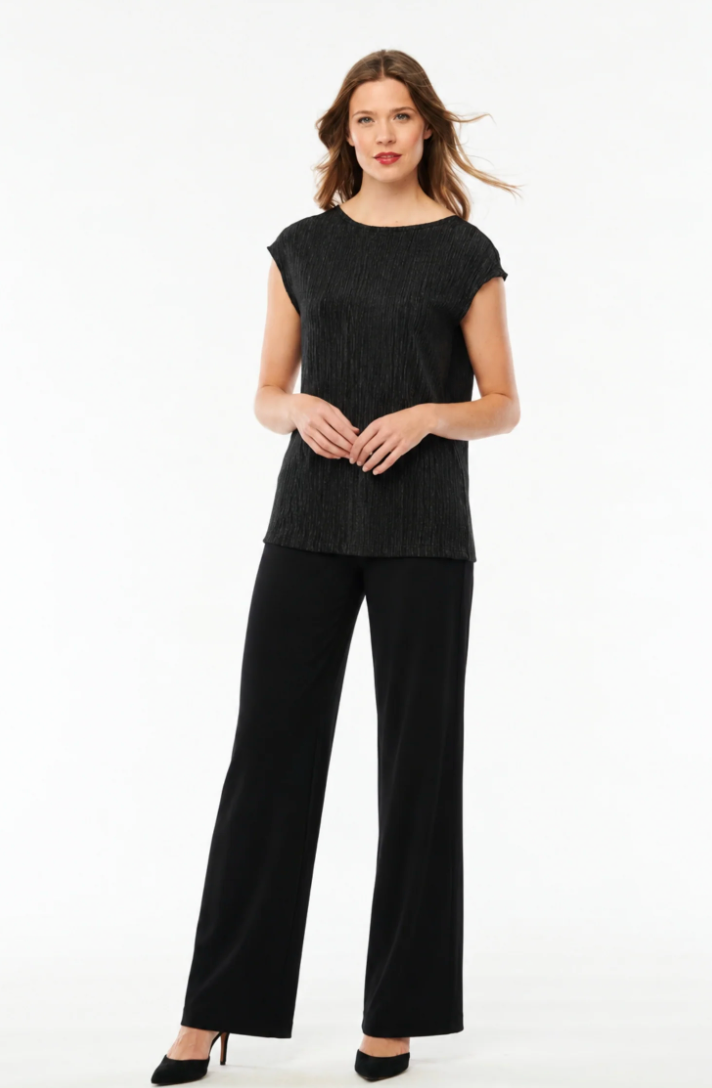 Helene Clarkson Design BILLY BLACK 4-Way Reversible Wrinkle-Free Sleeveless Top