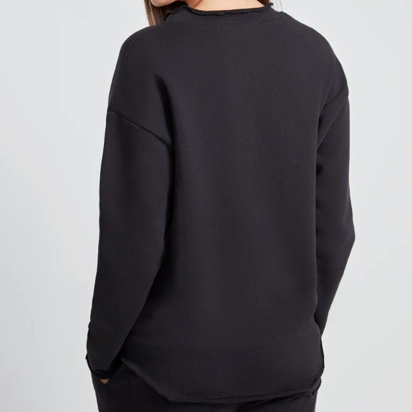 UP! Pants - French Terry 100% Cotton Sweater with Raw Edge