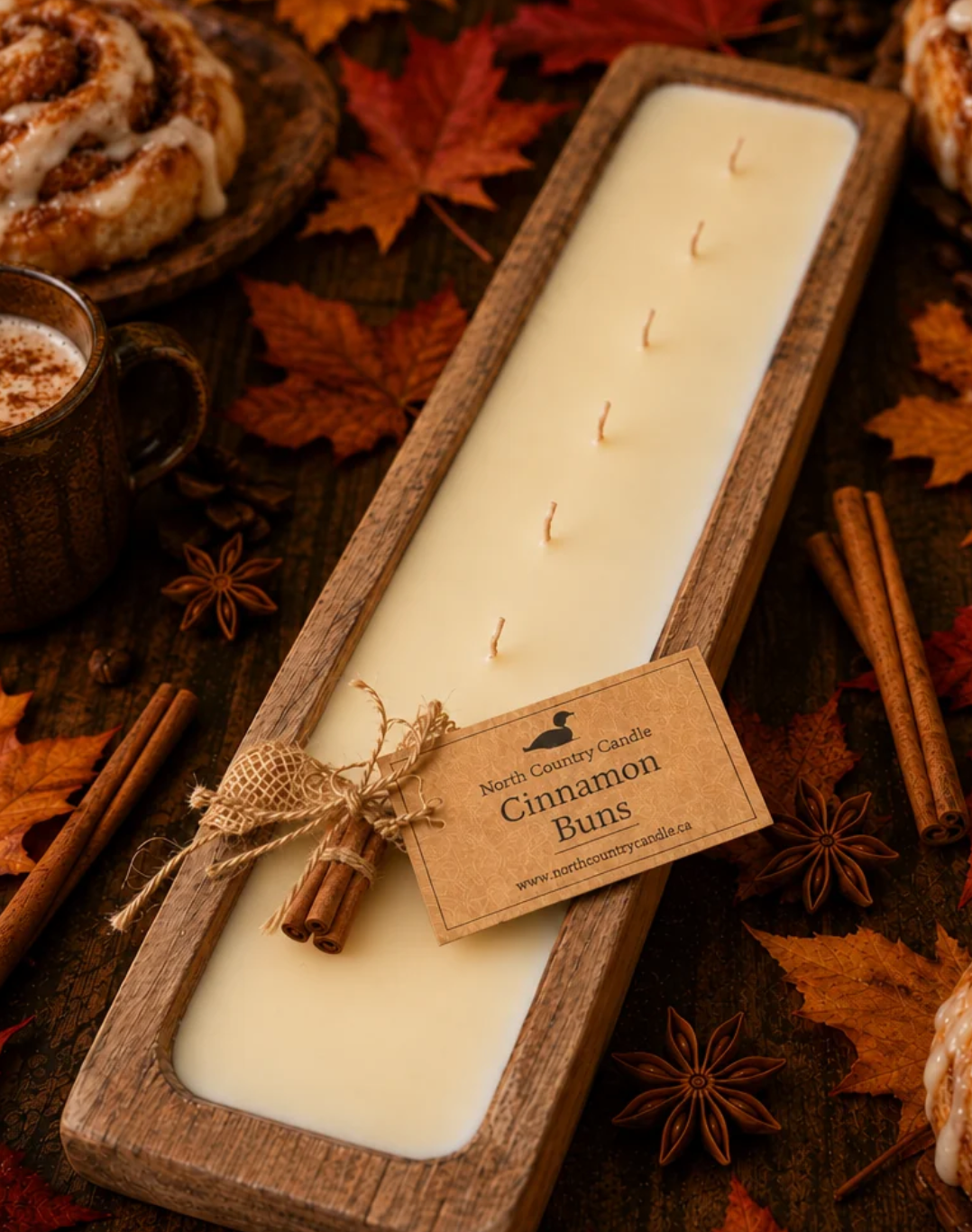 North Country Candle - 18" Fall Dough Bowl Candle