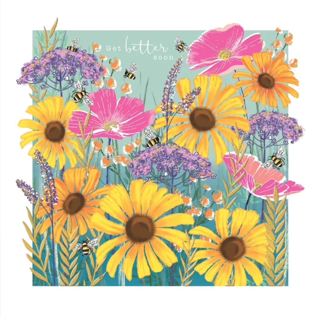 Rachel Ellen Designs SUNFLOWERS GET WELL SOON Card