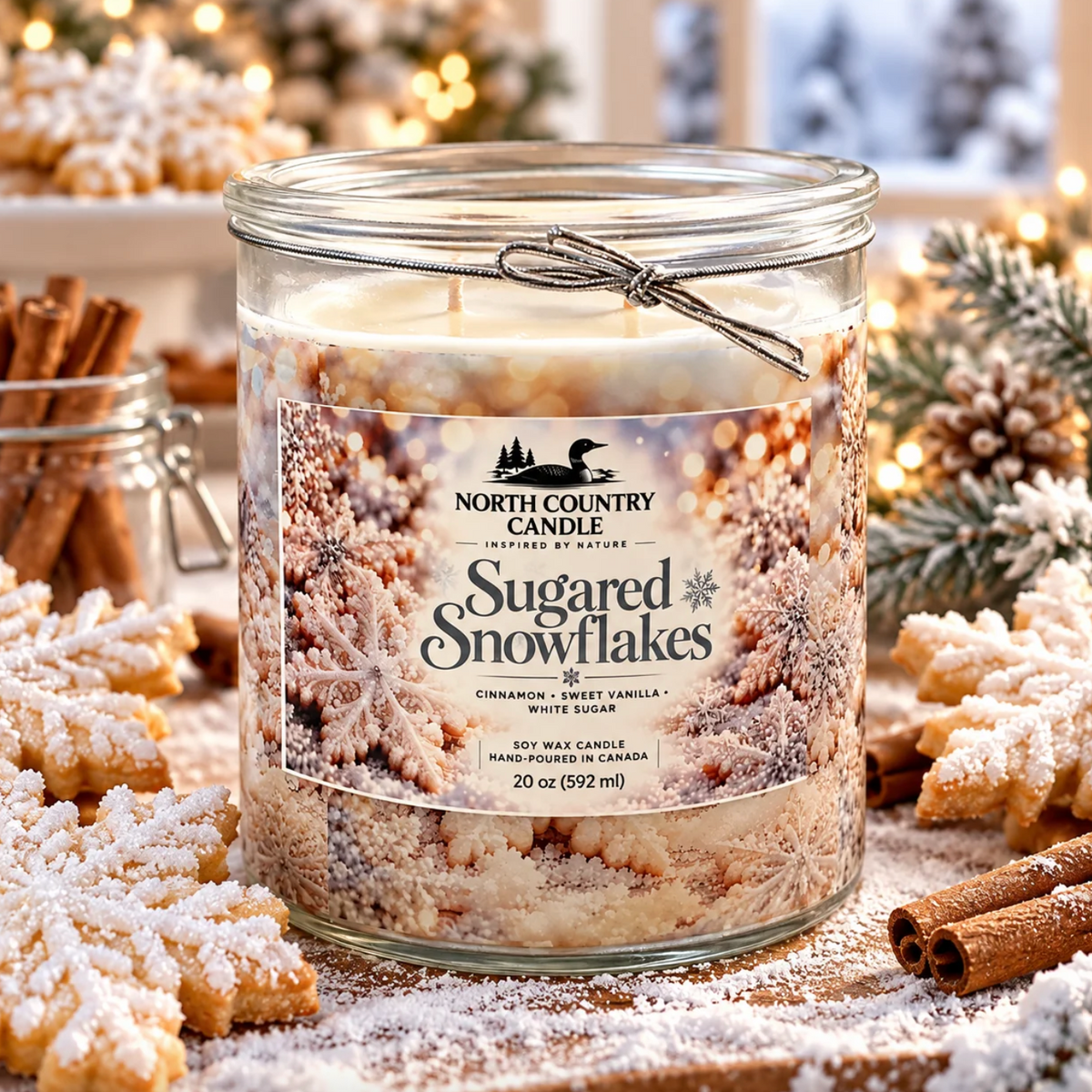 North Country Candle - 20oz HOLIDAY WALLPAPER Soy Wax Candle