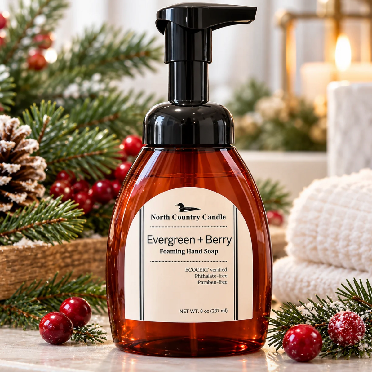 North Country Candle - HOLIDAY Foaming Hand Soap