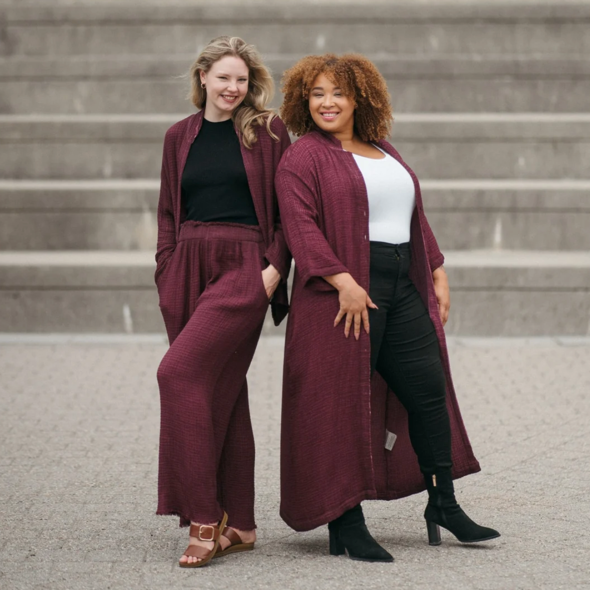 Pokoloko - 4 Layer Crinkle Palazzo Pants