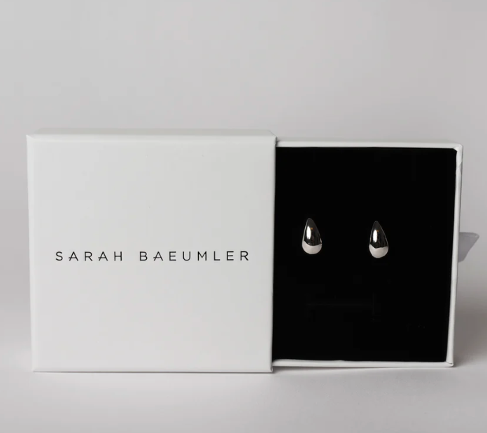 Sarah Baeumler Chunky Tear Stud Earrings