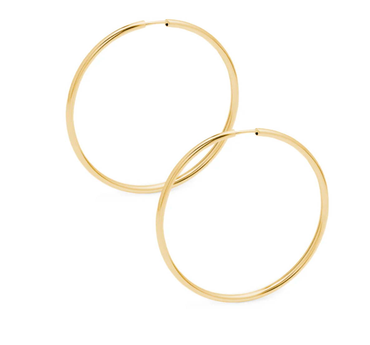 Crafted By CITRUS - Yellow Gold Hoop Earrings