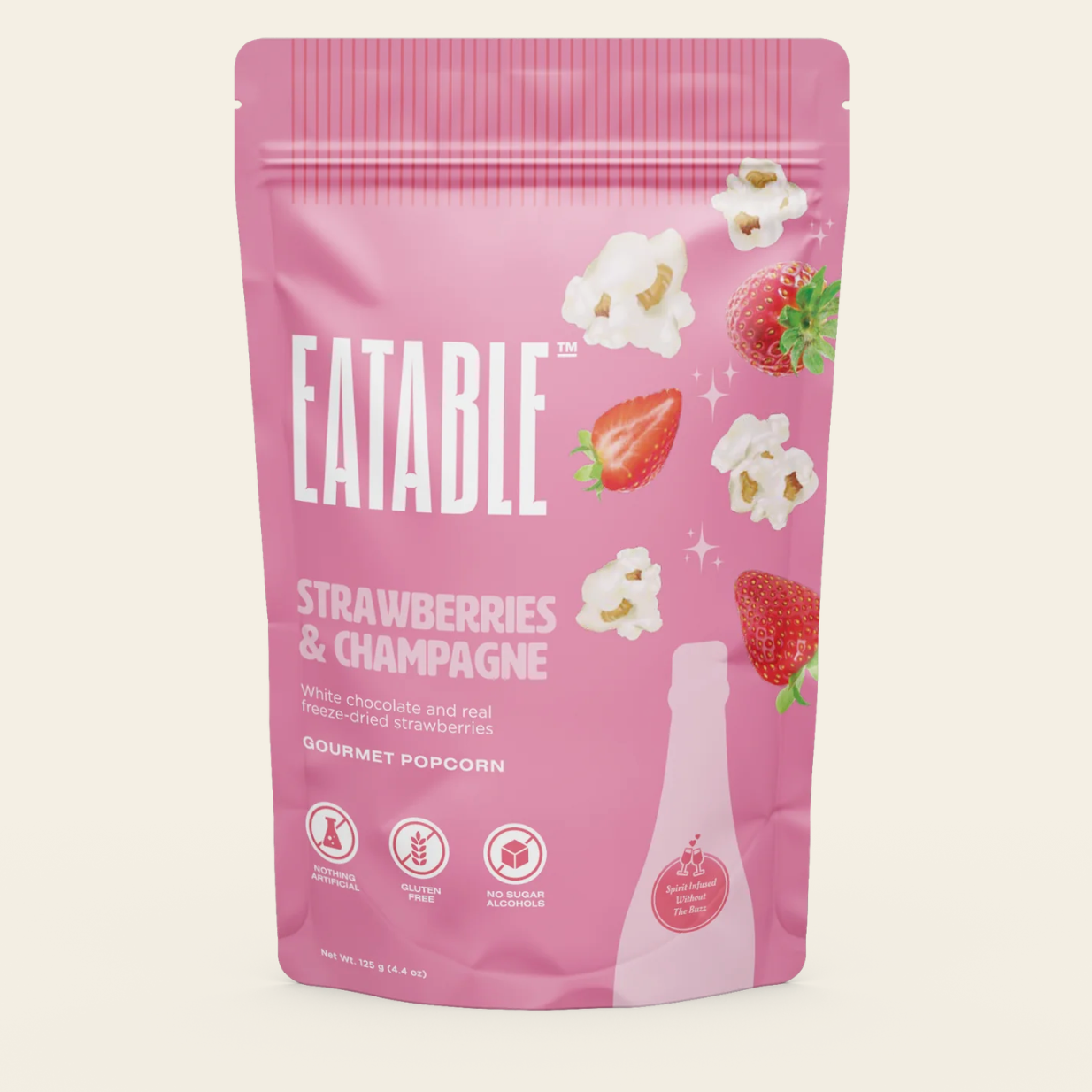 EATABLE Gourmet Popcorn - Strawberries & Champagne